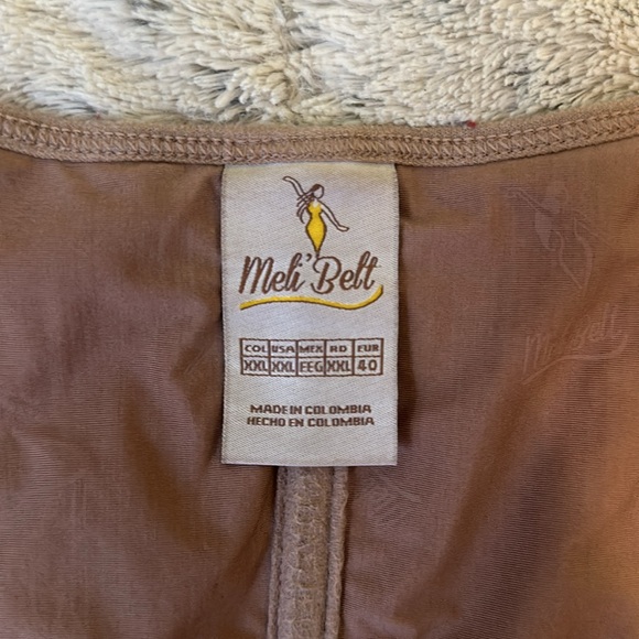MELI BELT COLOMBIAN SHAPEWEAR FAJA WITH BONING SIZE XXL IN COLOR MOCHA - Picture 3 of 3